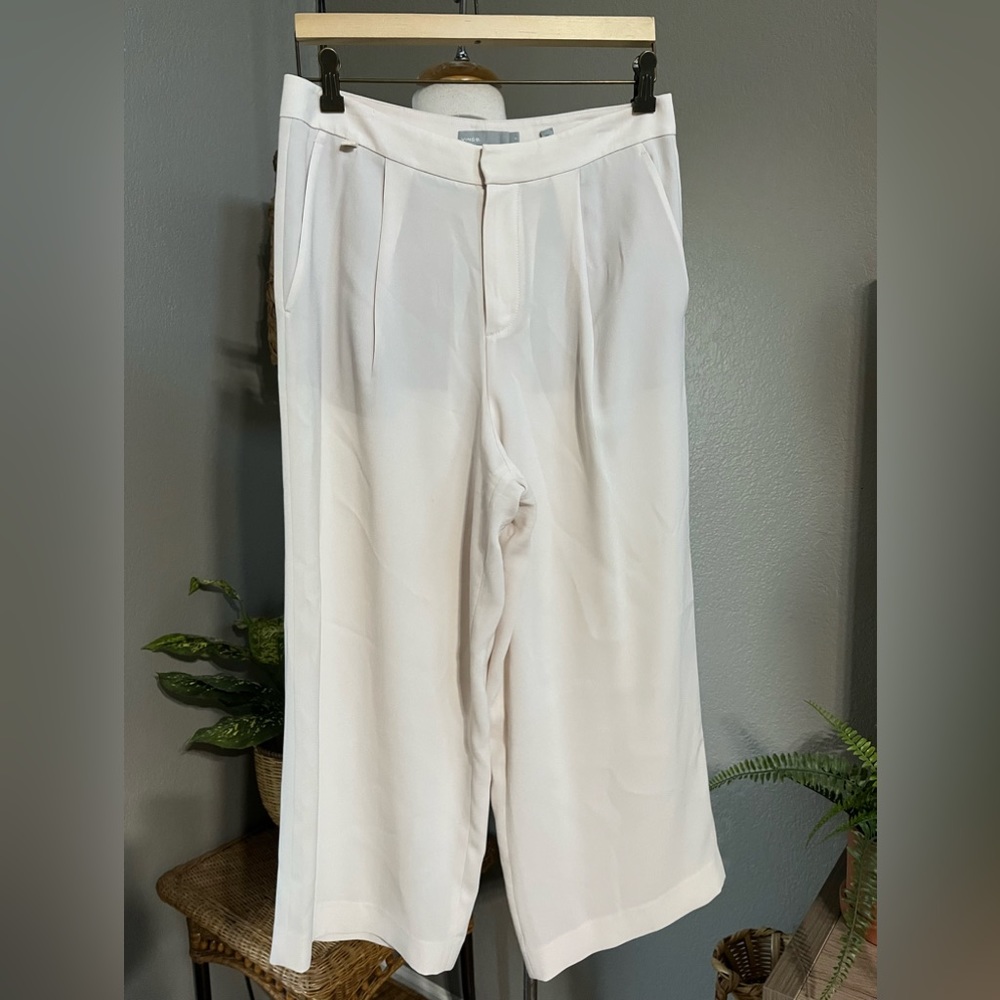 Vince High Waist Culotte Pant in Sandstone 8 - Picture 3 of 9